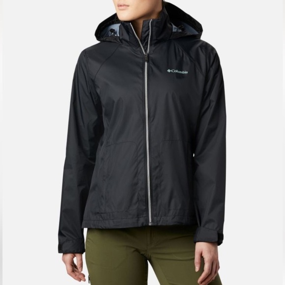 Columbia Switchback III light weight packable hooded woman’s jacket black size S - Picture 1 of 15
